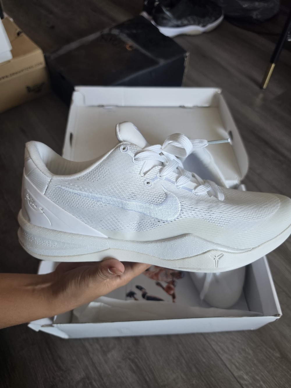 Kobe 8 Protro Halo In White